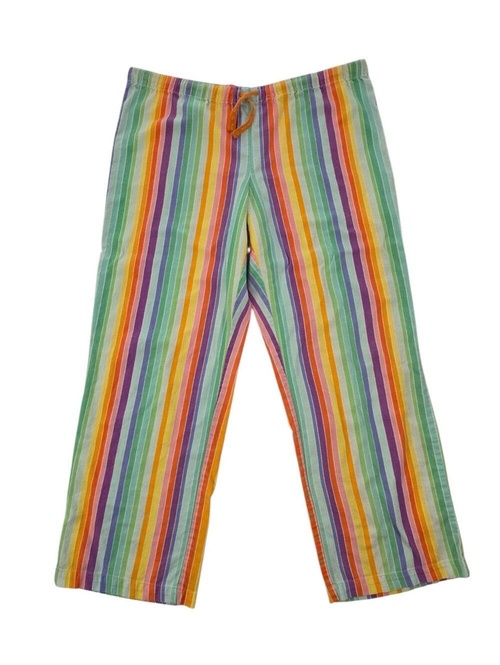 Victoria’s Secret Rainbow Stripe Cotton Pajama Set Small Vintage Y2K Loungewear - Picture 11 of 16